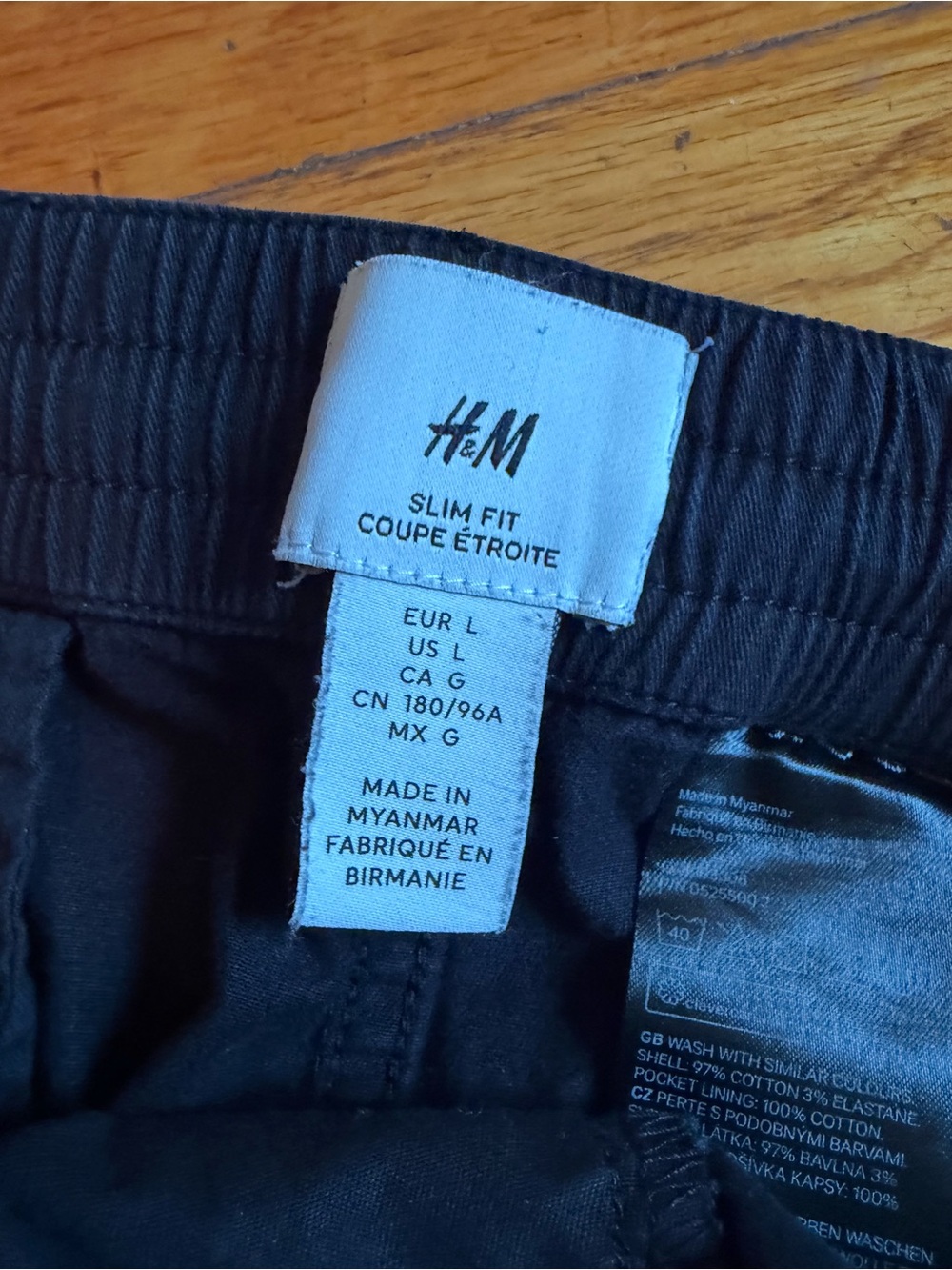 H&M Black Drawstring Joggers - Picture 5 of 5